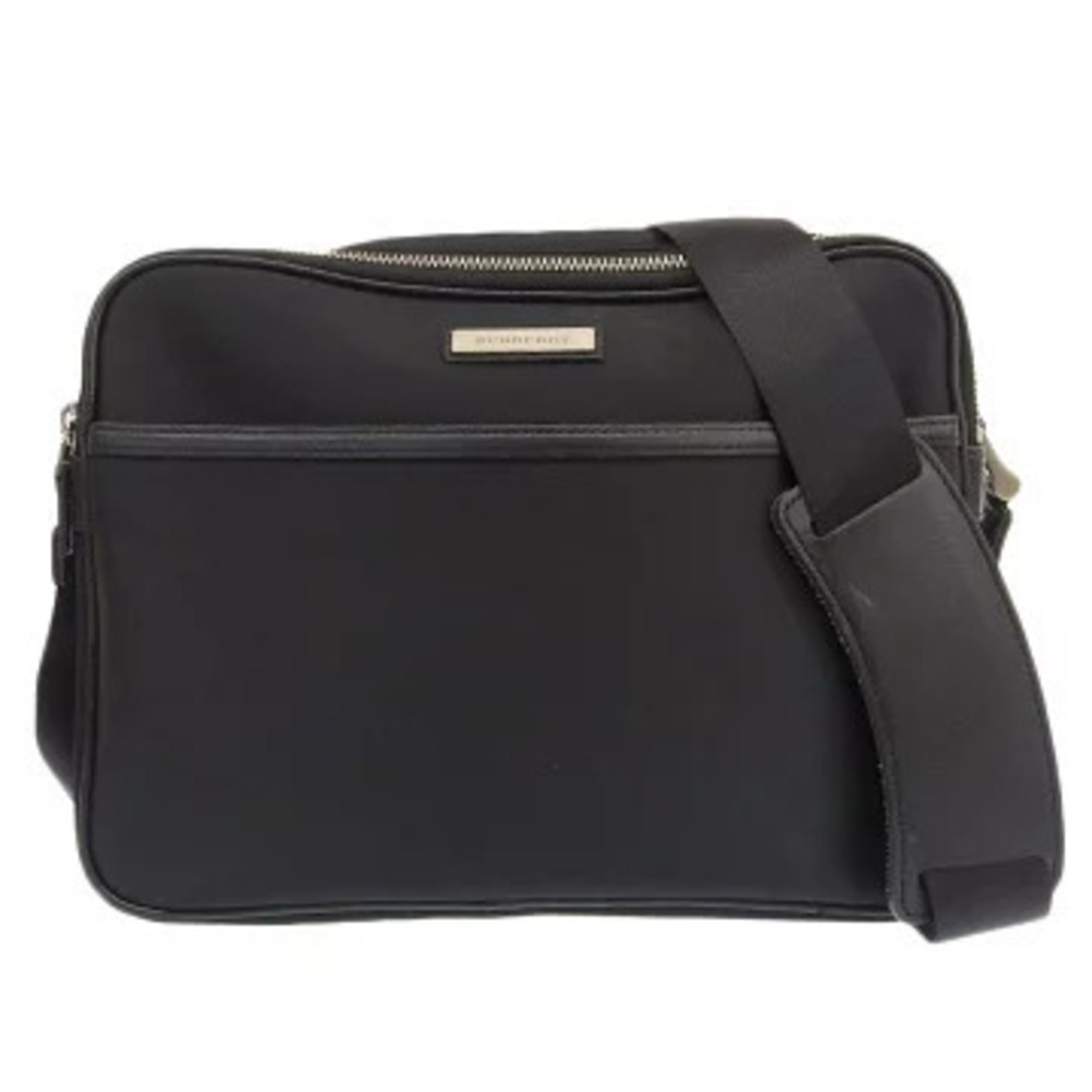 Burberry Double Zipper Shoulder Bag Black - Picture 1 of 9
